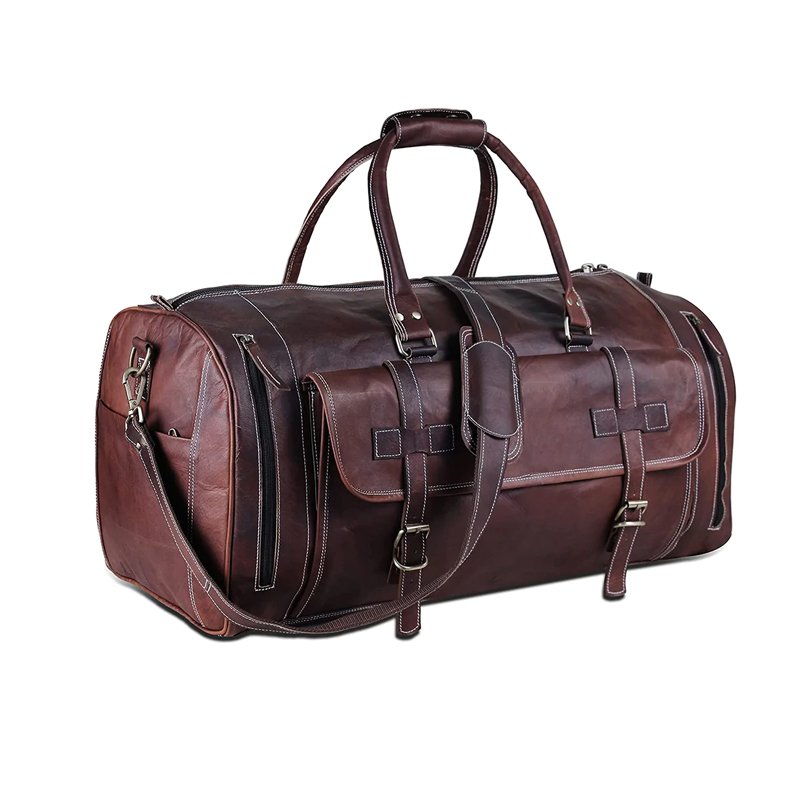 leather duffle bags